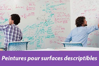Peintures pour surfaces descriptibles